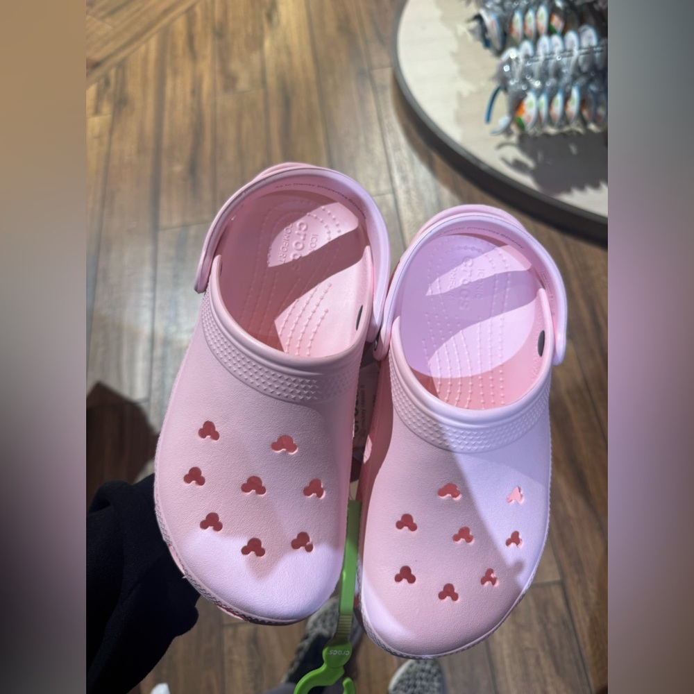 New Pink Mickey Icon Crocs - Picture 2 of 2
